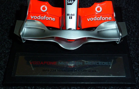 2008 - Vodafone McLaren Mercedes MP4-23 nosecone - Heikki Kovalainen (Amalgam 1:12) - Yuui's F1 scale models