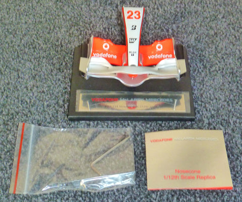 2008 - Vodafone McLaren Mercedes MP4-23 nosecone - Heikki Kovalainen (Amalgam 1:12) - Yuui's F1 scale models