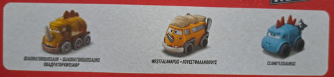 Cars Mini Racers Set - 3 pack - Clankylosaurus + Westfalanapus + Quadratorquosaur - Yuui's F1 scale models