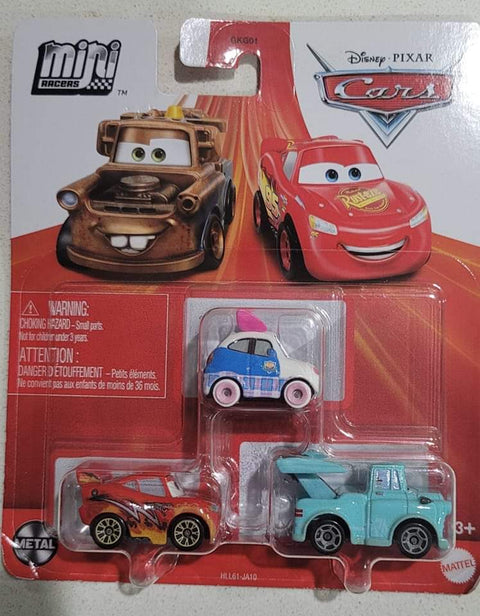 Cars Mini Racers Set - 3 pack - Suki + Dragon Lightning McQueen + Tokyo Mater - Yuui's F1 scale models