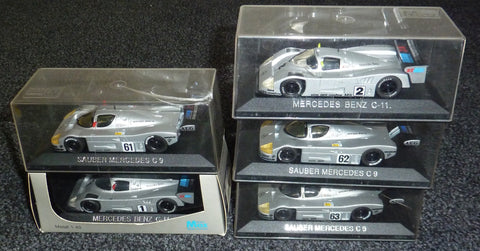 3x Sauber Mercedes C9 + 2x Mercedes-Benz C11 - Yuui's F1 scale models