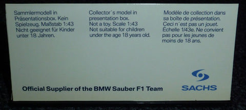 2007 - BMW Sauber F1.07 - Nick Heidfeld - Sachs promo - Yuui's F1 scale models