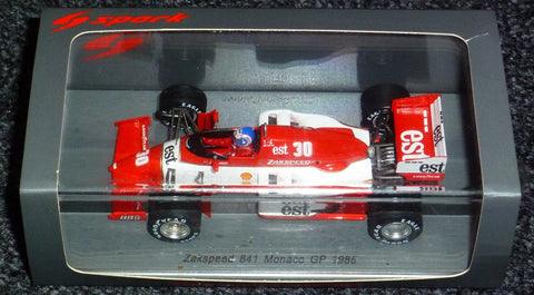 1985 - Zakspeed 841 - Jonathan Palmer - Monaco GP - Yuui's F1 scale models