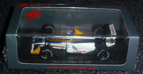 1988 - Williams FW12 - Nigel Mansell - 2nd British GP - Yuui's F1 scale models