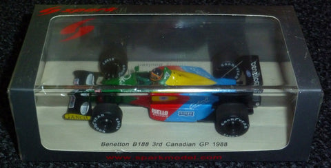 1988 - Benetton B188 - Thierry Boutsen - 3rd Canadian GP - Yuui's F1 scale models