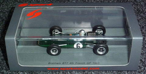 1963 - Brabham BT7 - Jack Brabham - 4th French GP - Yuui's F1 scale models