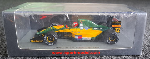 1992 - Lotus 107 - Johnny Herbert - 6th French GP - Yuui's F1 scale models