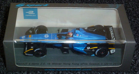 2016-2017 (Season 3) - Renault e.dams Z.E.16 - Sebastien Buemi - Winner Hong Kong ePrix - Yuui's F1 scale models