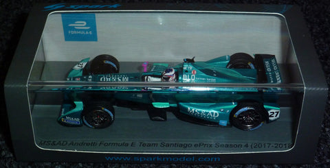 2017-2018 Season 4 - MS&AD Andretti Formula E Team - Tom Blomqvist - Santiago ePrix - Yuui's F1 scale models