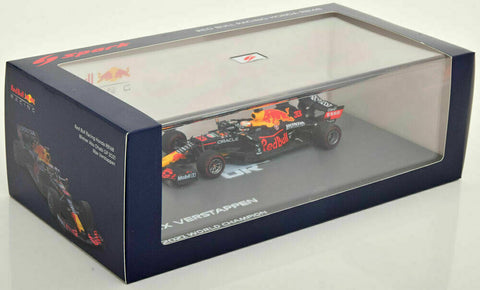 2021 - Red Bull Racing RB16B - Max Verstappen - Winner Abu Dhabi GP - World Champion - Pitboard + No1 board (Spark 1:43) - Yuui's F1 scale models