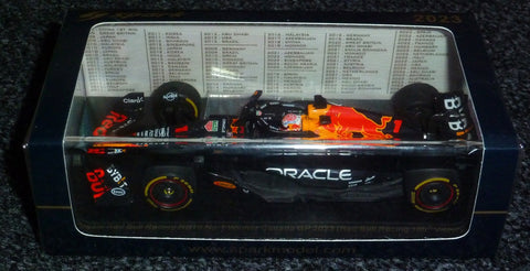 2023 - Oracle Red Bull Racing RB19 - Max Verstappen	- Winner Canada GP - Red Bull Racing 100th Victories with pit board (Spark 1:43) - Yuui's F1 scale models