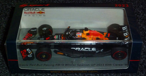 2023 - Oracle Red Bull Racing RB19 - Max Verstappen	- Winner Spanish GP - 40th Career Win (Spark 1:43) - Yuui's F1 scale models