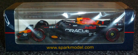 2023 - Oracle Red Bull Racing RB19 - Max Verstappen	- Winner Belgian GP - with pit board (Spark 1:43) - Yuui's F1 scale models