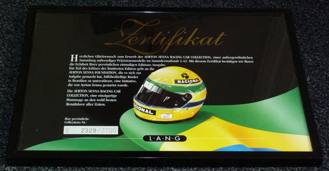 Senna Collection - certificate - German - Yuui's F1 scale models